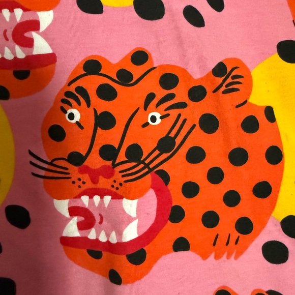 Nooworks Boxy Pink and Orange Graphic T-Shirt - Picture 2 of 3